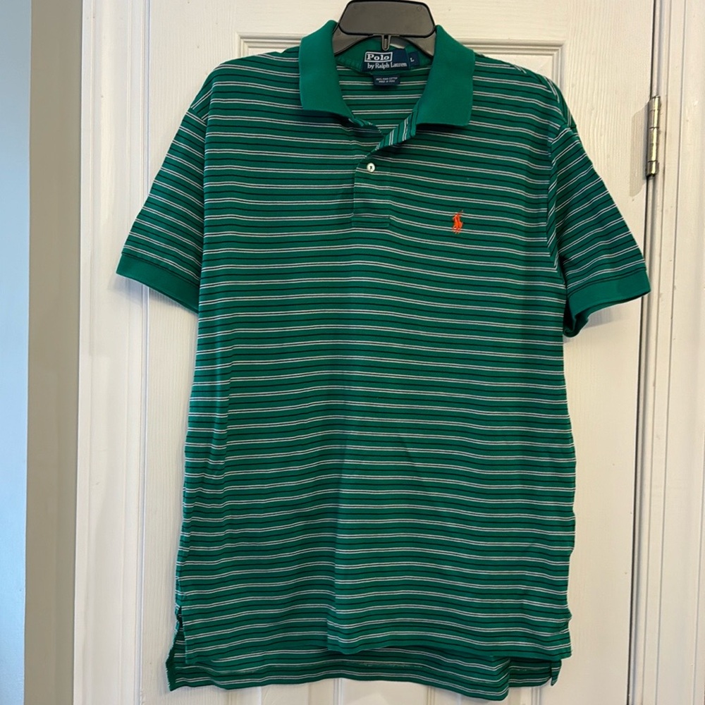 Polo by Ralph Lauren green striped polo